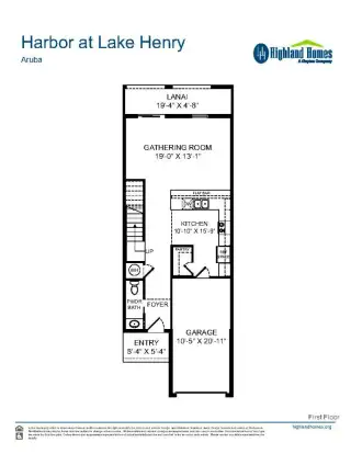 New construction Single-Family house 381 Wharf Wy, Winter Haven, FL 33881 plan Aruba - image