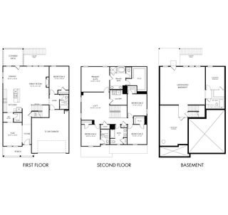 New construction Single-Family house 7251 Lyric St, Fairburn, GA 30213 plan Johnson Basement - image