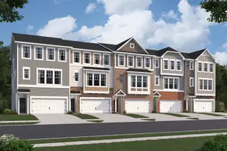 New construction Townhouse house 2009 Lambert Rd, Cary, NC 27519 plan Hyde Park - image