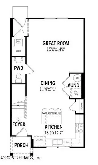 New construction Townhouse house 159 Harrow Cv, St. Johns, FL 32259 plan Carver - image