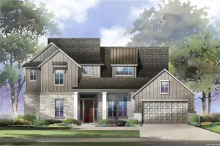 New construction Single-Family house 1630 Yardzen Ln, San Antonio, TX 78260 plan Bowman - image