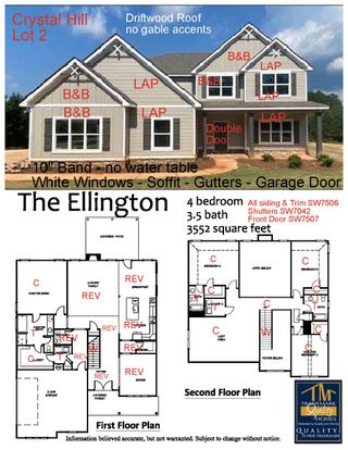 New construction Single-Family house 106 Mill Race Rd, Thomaston, GA 30286 plan Ellington - image