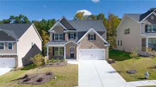 New construction Single-Family house 1898 Lacebark Elm Way, Lawrenceville, GA 30045 LONDON- photo