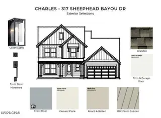New construction Single-Family house 317 Sheephead Bayou Dr, Unit 87, Panama City Beach, FL 32407 plan Charles - image
