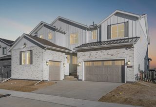 New construction Single-Family house 6455 Still Pine Cir, Castle Pines, CO 80108 plan 5099 The Walton Elevation A - Modern Farmhouse - image