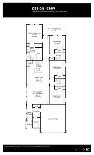 New construction Single-Family house 107 Palo Duro Bnd, Rhome, TX 76078 1736W- photo