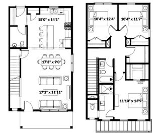 New construction Duplex house 5904 Rotunda Vw, Unit C, Austin, TX 78747 plan The Zilker - C - image