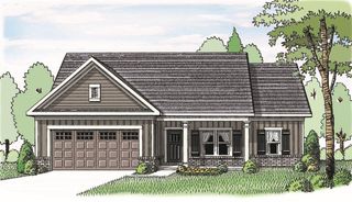 New construction Single-Family house 1139 Cherry Bark Ct, Loganville, GA 30052 plan (GA)Carson A 2 Front Entry - image