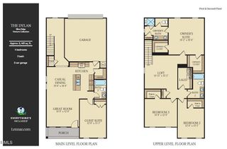 New construction Townhouse house 2213 Mica Ridge Ln, Durham, NC 27703 plan Dylan - image