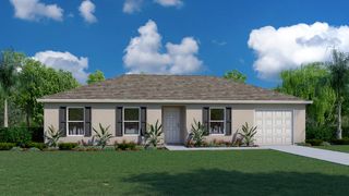 New construction house 317 Broward Ave, Lehigh Acres, FL 33974 plan Phoenix - image