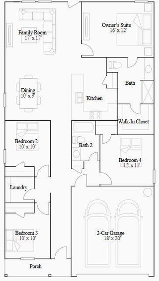 New construction house 25644 Rose Creek Dr, Cleveland, TX 77328 plan Ramsey - image