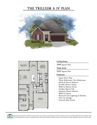 New construction  house 1295 Little Cypress Lp, Orange, TX 77632 plan Trillium IV B - image