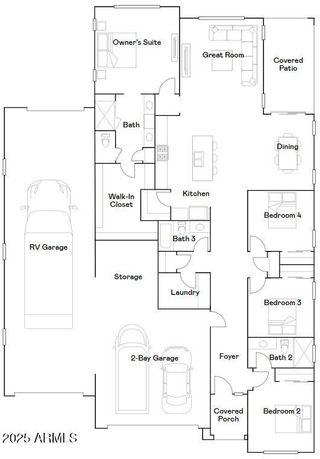 New construction Single-Family house 32452 N Cherry St, San Tan Valley, AZ 85143 plan Wayfarer II Plan 5579 - image