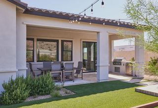 New construction Single-Family house 33754 N Malpais Hills Trl, Queen Creek, AZ 85144 plan 5014 Elevation A - image