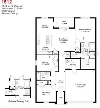 New construction Single-Family house 4952 Sutherland St, Unit Lot 71, Spring Hill, FL 34609 plan 1512 - image