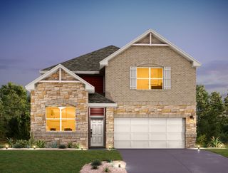 New construction Single-Family house 140 Prairie Falls Drive, Hutto, TX 78634 Wyatt Homeplan- photo