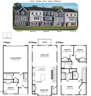 New construction Townhouse house 722 Dorset Stream Street, Fuquay Varina, NC 27526 BLAKELY- photo