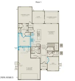 New construction Single-Family house 2649 E Lugano Ln, San Tan Valley, AZ 85140 plan Prato - image