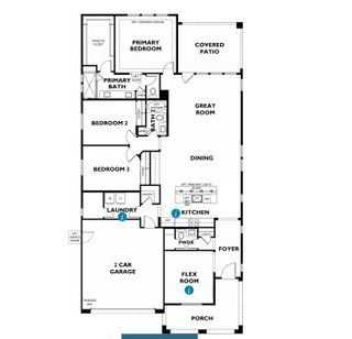 New construction Single-Family house 21299 E Sparrow Dr, Queen Creek, AZ 85142 Plan 4022 Elevation C- photo