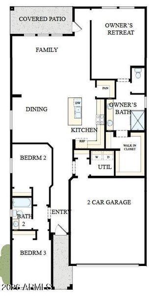 New construction Single-Family house 2933 E Mission Ln, San Tan Valley, AZ 85140 plan The Bourdeaux - image