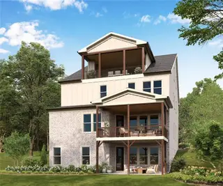 New construction Single-Family house 3495 Vermillion Vw, Suwanee, GA 30024 plan The Livingston - image