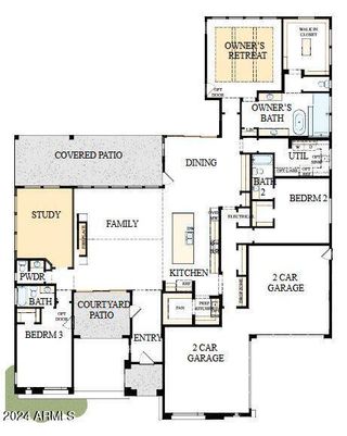 New construction house 24450 N 132Nd Pl, Scottsdale, AZ 85255 plan The Fraesfield - image