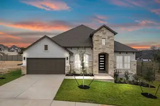 New construction Single-Family house 2005 Crimson Sunset Dr, Georgetown, TX 78628 plan Hideaway - image