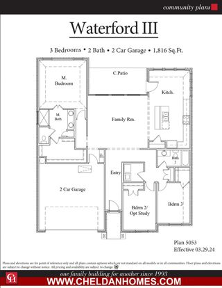 New construction  house 129 Mesa Dr, Glen Rose, TX 76043 plan Waterford III - image