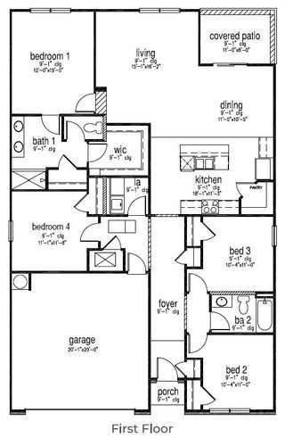 New construction house 51 Pollen Dr, Ridgeland, SC 29936 plan Cali - image