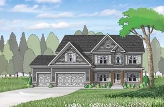 New construction Single-Family house 1040 Tupelo Ln, Loganville, GA 30052 plan (GA)Wilmington A.2 3 Front Entry - image