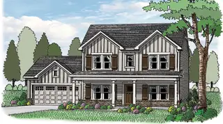 New construction Single-Family house 598 Calgary Downs Dr, Winder, GA 30680 plan The Jackson | Front Entry - image