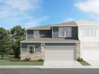 New construction Townhouse house 12908 Village Spun Plaza, Buda, TX 78610 The Emma (212)- photo