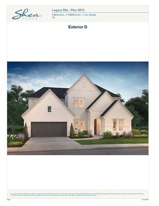 New construction Single-Family house 918 Groundwater, League City, TX 77546 plan 5072 Elevation D - image