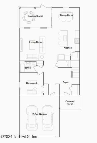 New construction house 6329 Rein Ave, Jacksonville, FL 32219 plan Boone II - image