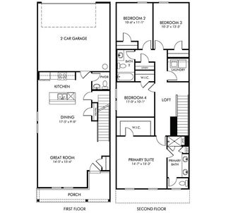 New construction Townhouse house 109 Ciara Pl, Unit A, Mooresville, NC 28117 plan Lancaster II - image