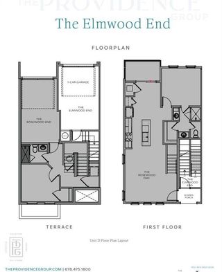 New construction Condo house 558 Belvedere Dr, Unit 17, Alpharetta, GA 30022 plan The Elmwood End - image