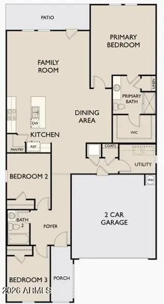 New construction Single-Family house 5660 E Hornblende Wy, San Tan Valley, AZ 85143 plan Moonbeam - image