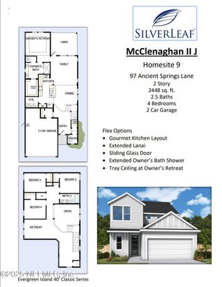 New construction Single-Family house 97 Ancient Springs Ln, St. Augustine, FL 32092 plan The Mcclenaghan II - image