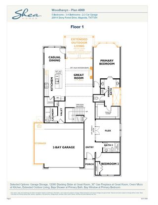 New construction Single-Family house 29784 Brushy Gables Dr, Magnolia, TX 77354 plan 4069 Elevation D - image