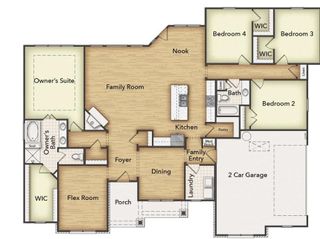 New construction Single-Family house 144 Oak Grove Wy, Springtown, TX 76082 plan Colorado II - image
