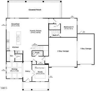 New construction Single-Family house 380 Shelby Meadow Ln, Angier, NC 27501 plan Townsend - image