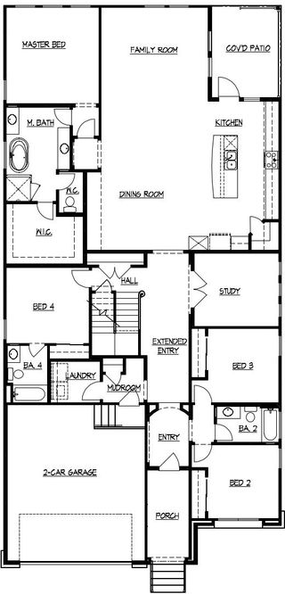 New construction Single-Family house 1625 Cullanne Park, Bulverde, TX 78163 plan 3218 - image