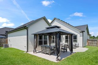 New construction Single-Family house 1218 Hidden Oaks Dr, Tomball, TX 77375 plan Portico - image