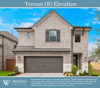 New construction Single-Family house 7302 Blue Gentiana Lane, Katy, TX 77493 The Terrace- photo