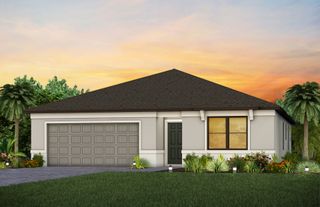 New construction Single-Family house 242 Silent Lake Dr, Lehigh Acres, FL 33936 plan Hanover - image