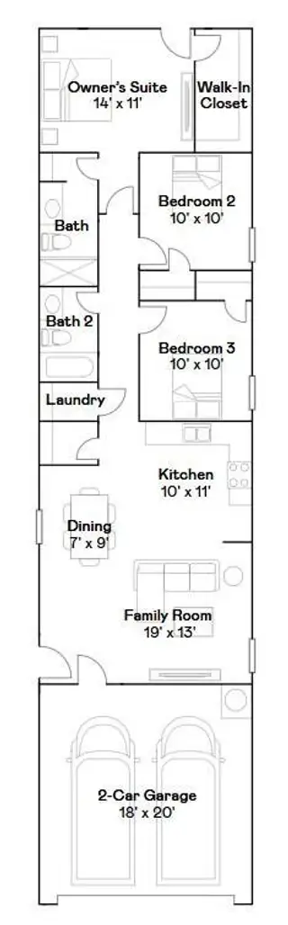 New construction Single-Family house 390 Lucia Wy, Cleveland, TX 77327 plan Whiles - image