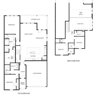 New construction  house 9516 Bently Blvd, Aubrey, TX 76227 plan Bastrop - image
