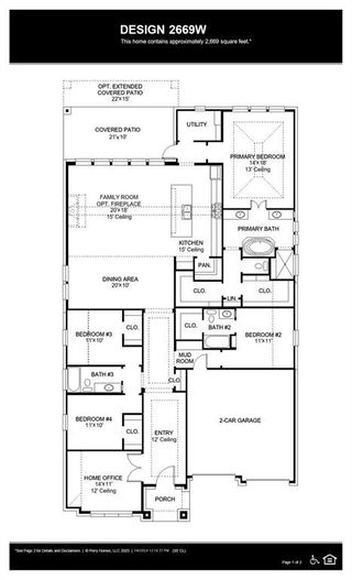 New construction Single-Family house 13240 Meadow Cross Drive, Fort Worth, TX 76008 Design 2669W- photo