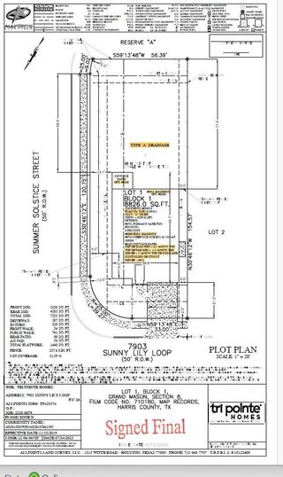 New construction house 7903 Sunny Lily Lp, Cypress, TX 77433 plan Garner - image