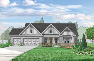 New construction Single-Family house 78 Riverside Trl, Monroe, GA 30656 plan (GA)Emerson Ranch A.2 3 Front Entry (with bonus) - image